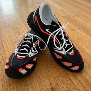 Adidas Y-3 Runner 4D Solar Orange Sneakers Men’s Black Silver